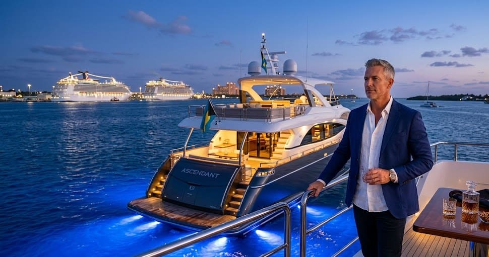 Luxury Motor Yacht Charter in Nassau, Bahamas: The Premium Boat Rental for a Sunseeker Manhattan Experience on Paradise Island 9 Bahams luxury sunseeker 8