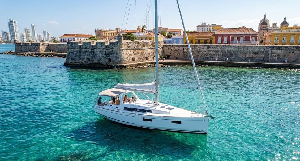 Yacht rental in Cartagena for mental recharging 6 оренда яхт у картахені — вітрильна яхта Beneteau Oceanis 38.1 у Карибському морі