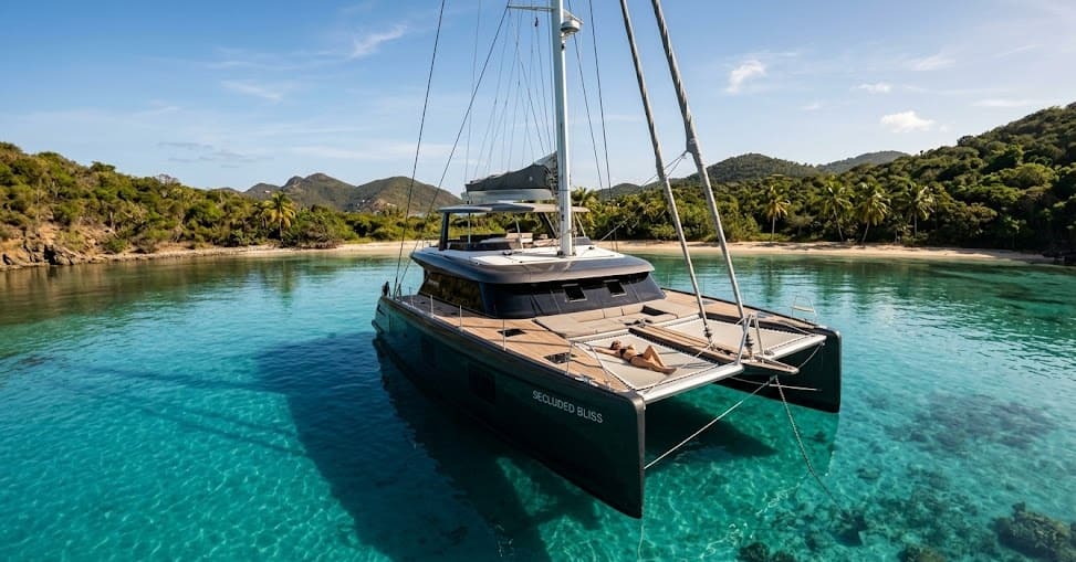 Luxury Yacht Charter in Road Town: A Sunreef Boat Rental in the British Virgin Islands for an All-Inclusive Charter Vacation 3 samboat sunref f